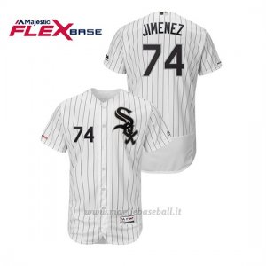 Maglia Baseball Uomo Chicago White Sox Eloy Jimenez Flex Base Majestic Autentico Collection Bianco