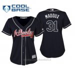 Maglia Baseball Donna Atlanta Braves Greg Maddux Cool Base Majestic Alternato 2019 Blu