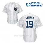 Maglia Baseball Uomo New York Yankees Masahiro Tanaka 19 Bianco 1ªCool Base