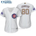 Maglia Baseball Donna Chicago Cubs 80 Pierce Johnson Bianco Or Program Cool Base