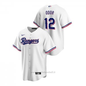 Maglia Baseball Uomo Texas Rangers Rougned Odor Replica Primera Bianco