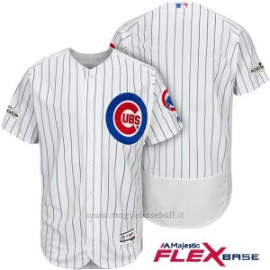 Maglia Baseball Uomo Chicago Cubs 2017 Postseason Bianco Flex Base