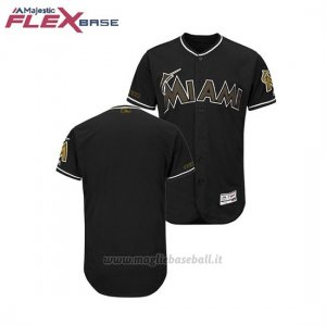 Maglia Baseball Uomo Miami Marlins 2018 Dia de los Caidos Flex Base Nero