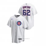 Maglia Baseball Uomo Chicago Cubs Jose Quintana Replica Primera Bianco
