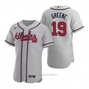 Maglia Baseball Uomo Atlanta Braves Shane Greene Autentico 2020 Road Grigio
