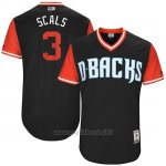 Maglia Baseball Uomo Arizona Diamondbacks 2017 Little League World Series 3 Daniel Descalso Nero