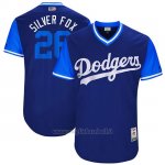 Maglia Baseball Uomo Los Angeles Dodgers 2017 Little League World Series Chase Utley Royal