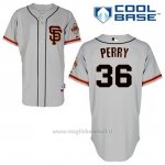 Maglia Baseball Uomo San Francisco Giants Gaylord Perry 36 Grigio Alterner Cool Base