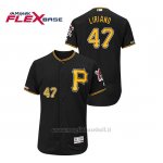 Maglia Baseball Uomo Pittsburgh Pirates Francisco Liriano 150th Aniversario Patch Autentico Flex Base Nero
