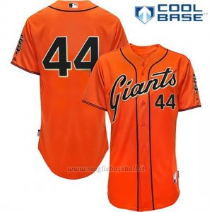 Maglia Baseball Uomo San Francisco Giants Willie Mccovey Arancione Cool Base