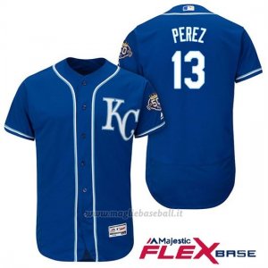 Maglia Baseball Uomo Kansas City Royals Salvador Perez 50th Season Flex Base