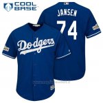 Maglia Baseball Uomo Los Angeles Dodgers 2017 Postseason Kenley Jansen Cool Base