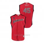Maglia Baseball Bambino New York New York Yankees 2019 All Star Game Player American League Luke Voit Rosso