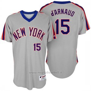Maglia Baseball Uomo New York Mets Travis Darnaud Turn Back The Clock Grigio