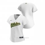 Maglia Baseball Donna Oakland Athletics Replica 2020 Primera Bianco