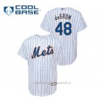 Maglia Baseball Bambino New Y Ork Mets 48 Jacob Degrom Cool Base Primera Bianco