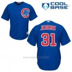 Maglia Baseball Uomo Chicago Cubs 31 Fergie Jenkins Blu Alterner Cool Base