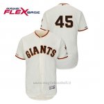 Maglia Baseball Uomo San Francisco Giants Derek Holland 150th Aniversario Patch Autentico Flex Base Avorio