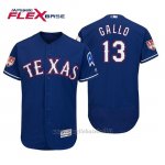 Maglia Baseball Uomo Texas Rangers Joey Gallo Flex Base Entrenamiento De Primavera 2019 Blu