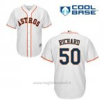 Maglia Baseball Uomo Houston Astros J.r. Richard 50 Bianco 1ªCool Base