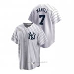 Maglia Baseball Uomo New York Yankees Mickey Mantle Cooperstown Collection Primera Bianco