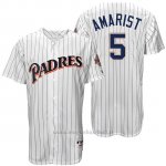 Maglia Baseball Uomo San Diego Padres Alexi Amarista Bianco Turn Back The Clock
