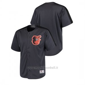 Maglia Baseball Uomo Baltimore Orioles Button-down Stitches Hot Corner Charcoal