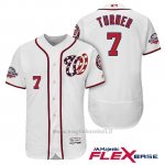 Maglia Baseball Uomo Washington Nationals Trea Turner Bianco 2018 All Star 1ªAlterner Flex Base