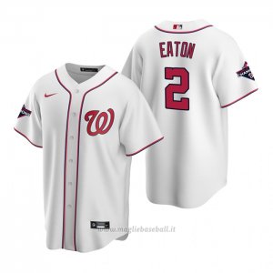 Maglia Baseball Uomo Washington Nationals Adam Eaton Replica Bianco