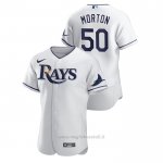 Maglia Baseball Uomo Tampa Bay Rays Charlie Morton Autentico Bianco