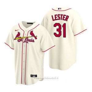Maglia Baseball Uomo St. Louis Cardinals Jon Lester Replica Alternato Crema