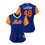 Maglia Baseball Donna New York Mets Jacob Degrom 2018 Llws Players Weekend Degrom Royal