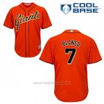Maglia Baseball Uomo San Francisco Giants Gregor Bianco 7 Arancione Alterner Cool Base
