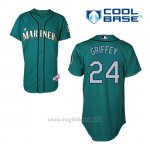 Maglia Baseball Uomo Seattle Mariners Ken Griffey 24 Teal Verde Alterner Cool Base