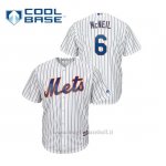 Maglia Baseball Uomo New Y Ork Mets 6 Jeff Mcneil Cool Base Bianco