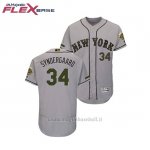 Maglia Baseball Uomo New York Mets Noah Syndergaard 2018 Dia de los Caidos Flex Base Grigio
