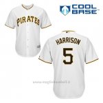 Maglia Baseball Uomo Pittsburgh Pirates Josh Harrison 5 Bianco 1ªCool Base