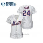 Maglia Baseball Donna New York Mets Robinson Cano Cool Base Majestic 1ªBlanco