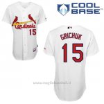 Maglia Baseball Uomo St. Louis Cardinals Randal Grichuk Bianco Cool Base