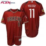 Maglia Baseball Uomo Arizona Diamondbacks 11 A.j. Pollock 2017 Allenamento Primaverile Flex Base