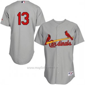 Maglia Baseball Uomo St. Louis Cardinals Matt Carpenter Grigio Autentico Turn Back The Clock