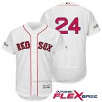 Maglia Baseball Uomo Boston Red Sox 2017 Postseason 24 David Price Bianco Flex Base