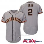 Maglia Baseball Uomo San Francisco Giants Denard Span Grigio 60th Season Flex Base