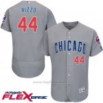 Maglia Baseball Uomo Chicago Cubs 44 Anthony Rizzo Grigio Flex Base Autentico Collezione Giocatore