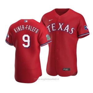 Maglia Baseball Uomo Texas Rangers Isiah Kiner Falefa Autentico Alternato Rosso