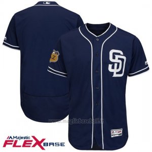 Maglia Baseball Uomo San Diego Padres San Diego Blu 2017 Allenamento Primaverile Flex Base