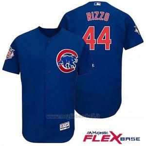 Maglia Baseball Uomo Chicago Cubs 44 Anthony Rizzo Majestic Autentico Collezione Flex Base