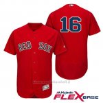 Maglia Baseball Uomo Boston Red Sox 16 Andrew Benintendi Scarlet Alterner Flex Base