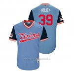 Maglia Baseball Uomo Minnesota Twins Trevor Hildenberger 2018 Llws Players Weekend Hildy Light TOrnto Blue Jays