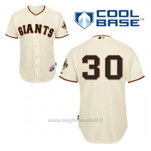 Maglia Baseball Uomo San Francisco Giants Orlando Cepeda 30 Crema 1ªCool Base